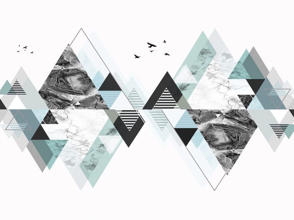 Fototapeta Geometryczne wzory z trójkątów