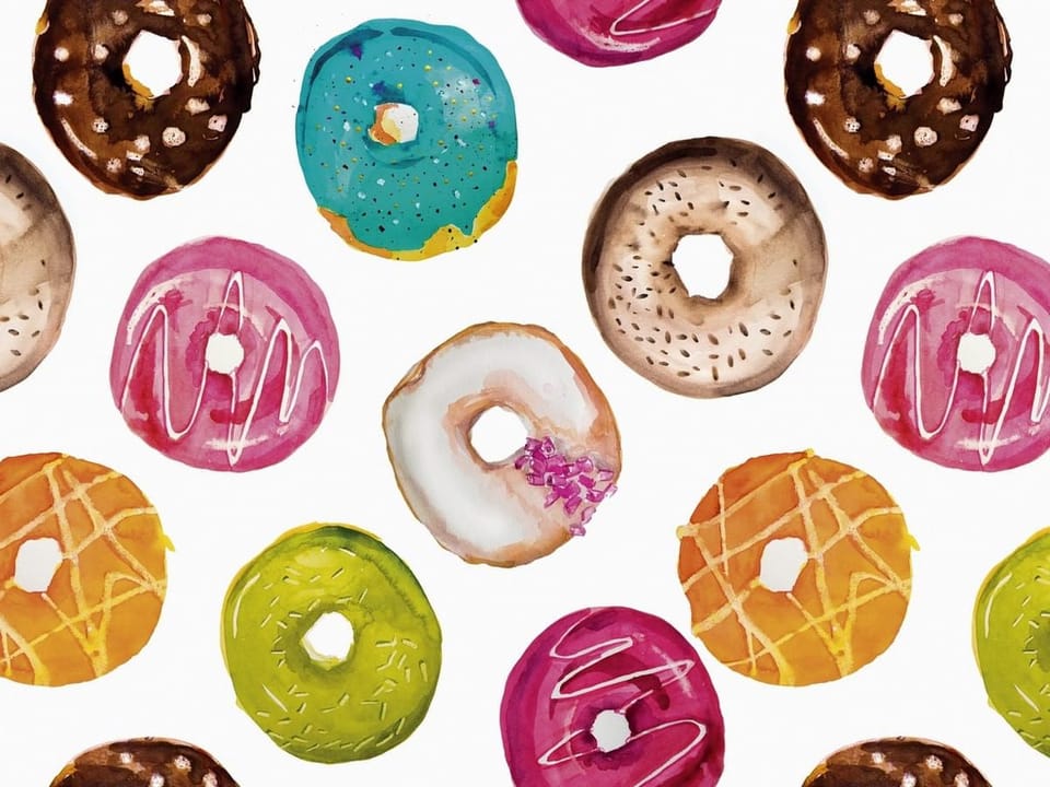 Fototapeta Kolorowe pączki na białym tle