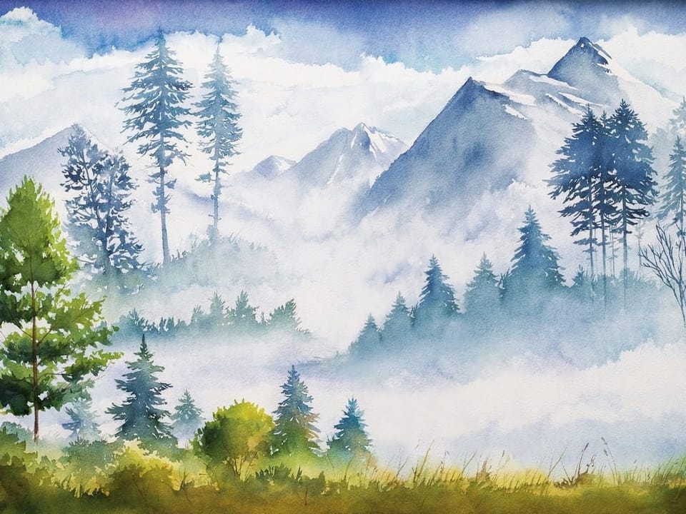 Fototapeta Spokojny górski krajobraz