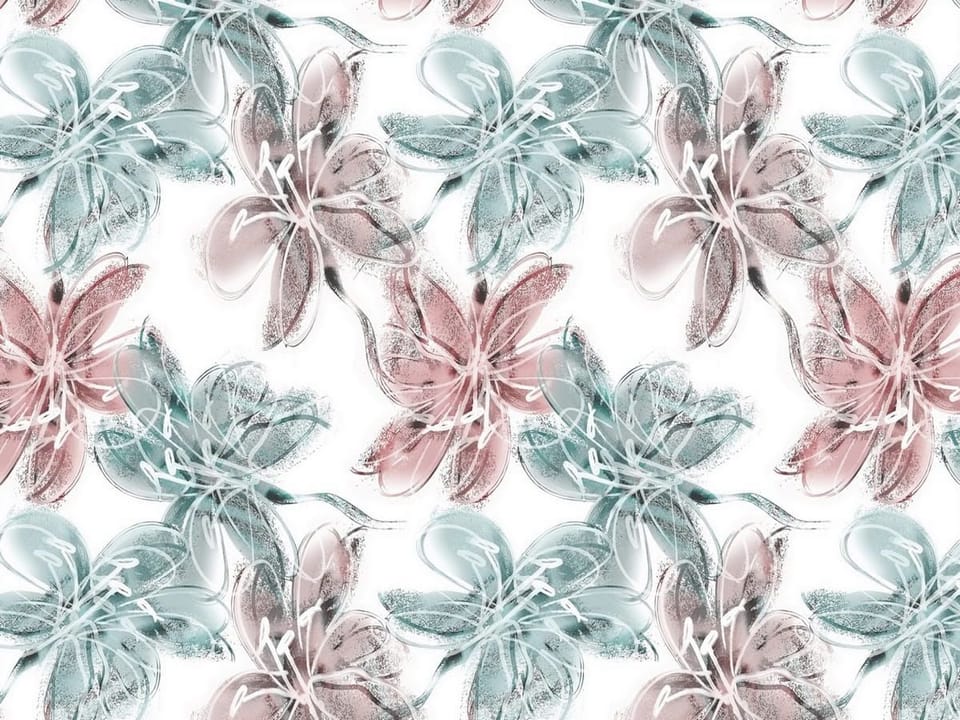 Fototapeta Abstrakcyjne Kwiaty w Pastelach