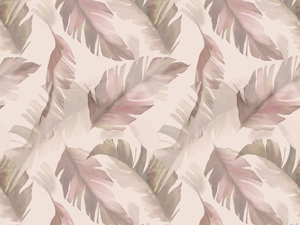 Fototapeta Pastelowe Liście na Jasnym Tle