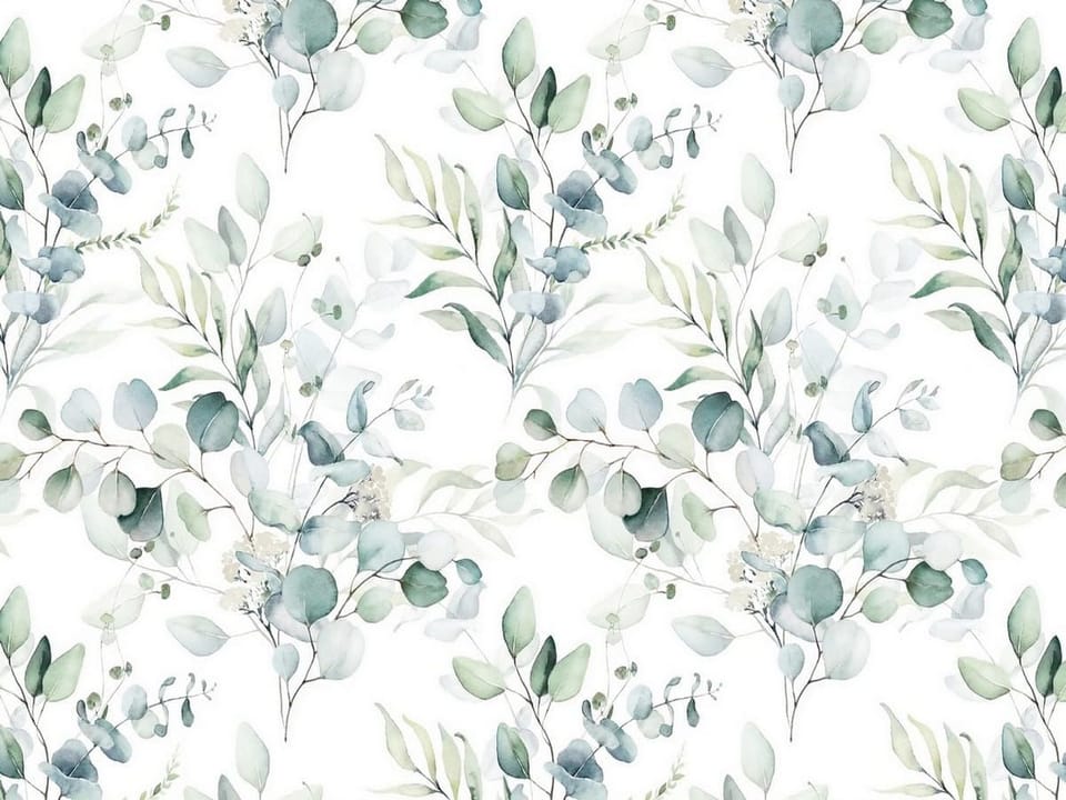 Fototapeta Liście i Gałązki w Zieleni