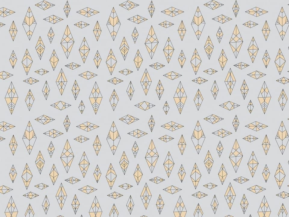 Fototapeta Geometryczne romby na jasnym tle