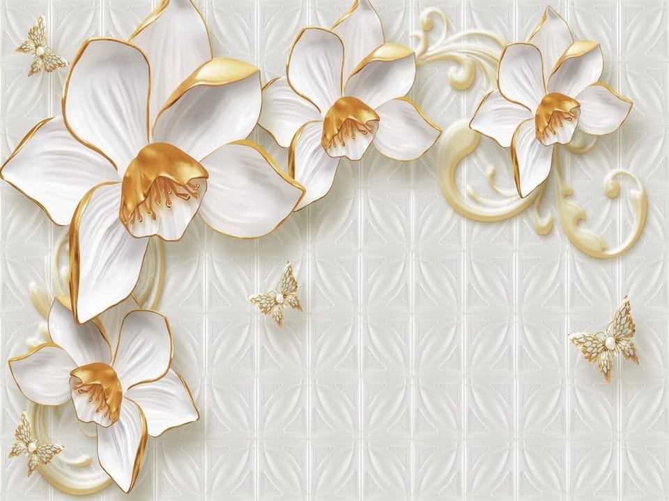 Fototapeta Storczyki na jasnym tle