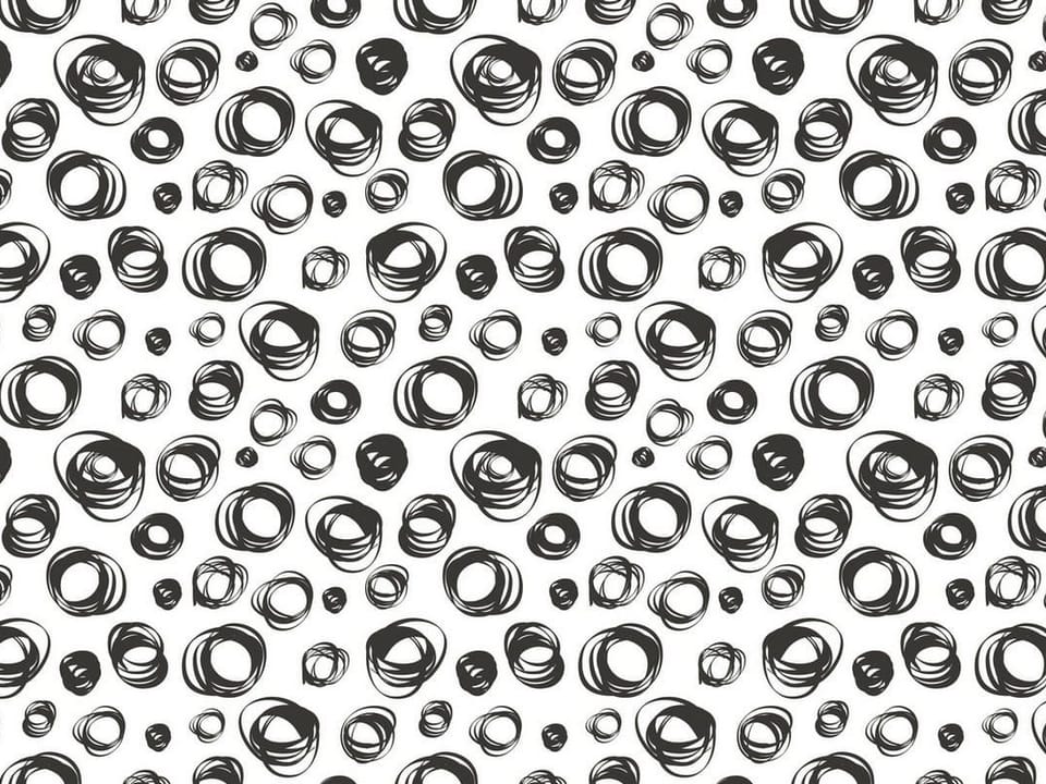 Fototapeta Abstrakcyjne czarno-białe okręgi