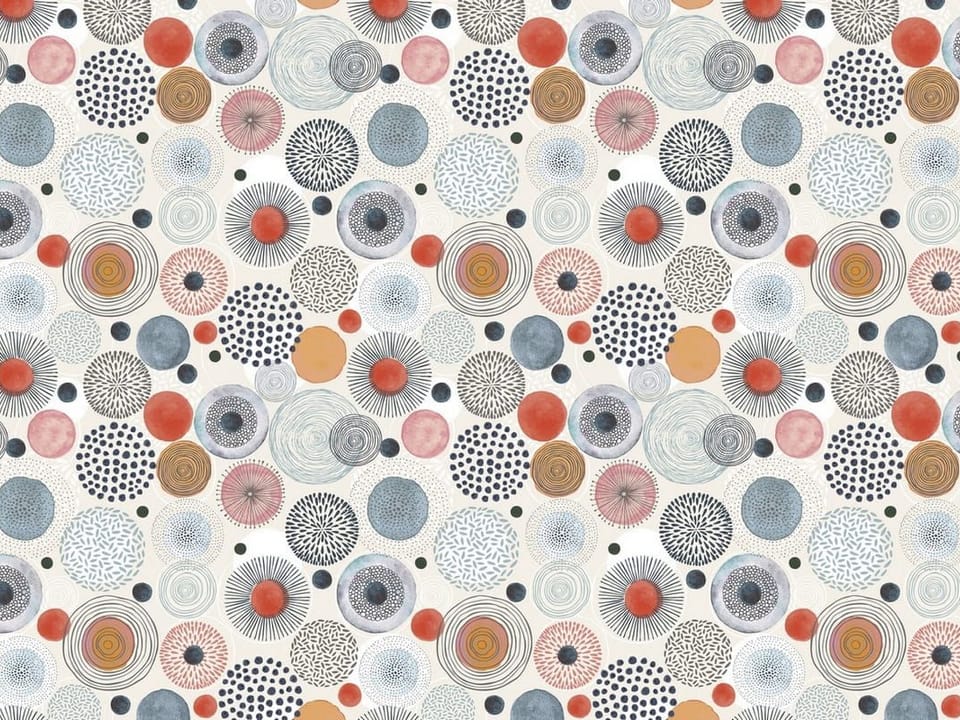 Fototapeta Kolorowe Okręgi i Geometryczne Wzory