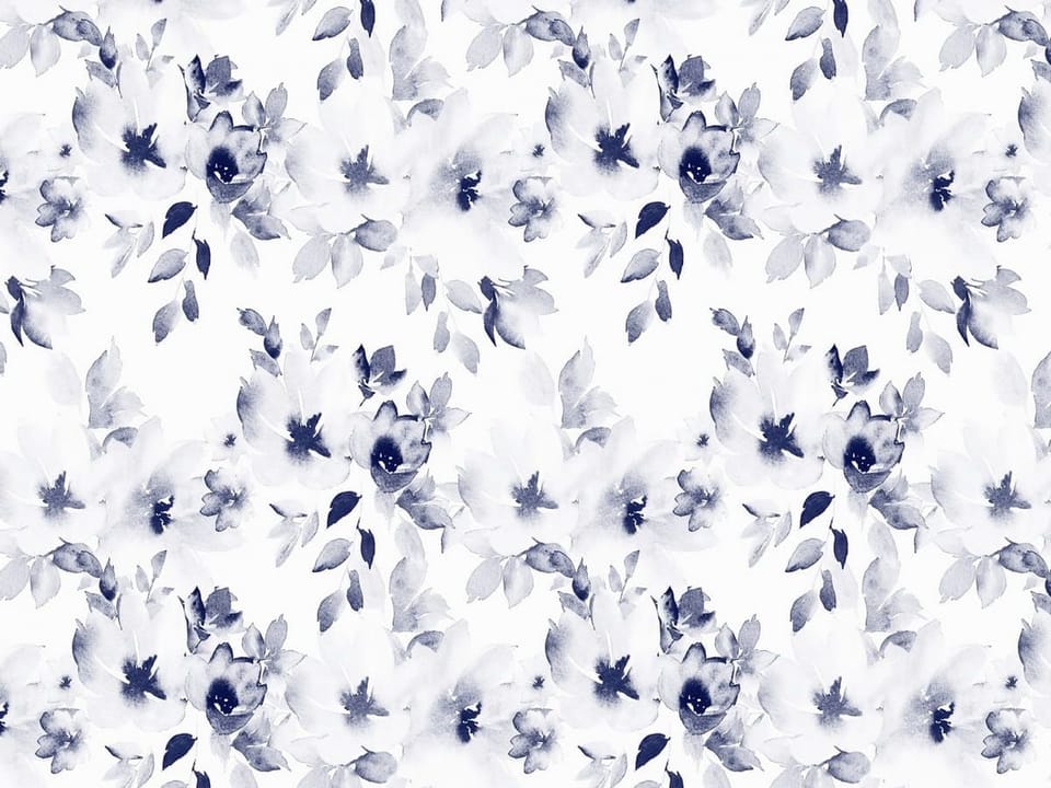 Fototapeta Akwarelowe kwiaty na białym tle