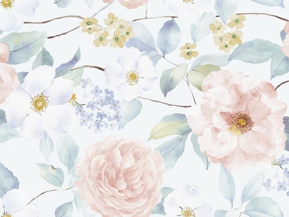 Fototapeta Pastelowe Róże na Gałęziach