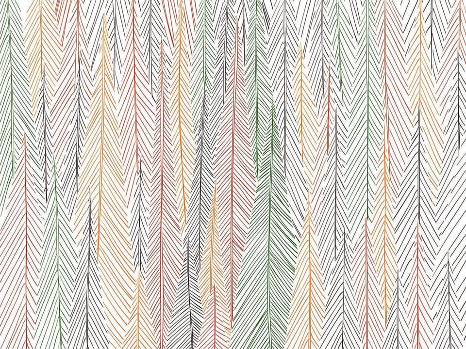 Fototapeta Symetryczne Linie w Kolorach