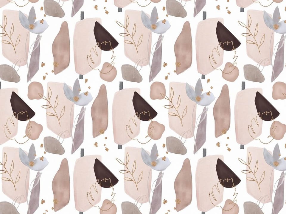 Fototapeta Abstrakcyjne kształty i liście