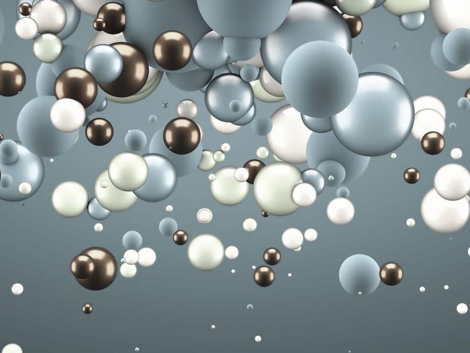 Fototapeta Kolorowe kule w przestrzeni