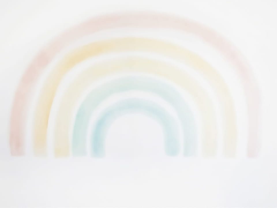 Fototapeta Delikatna tęcza na białym tle