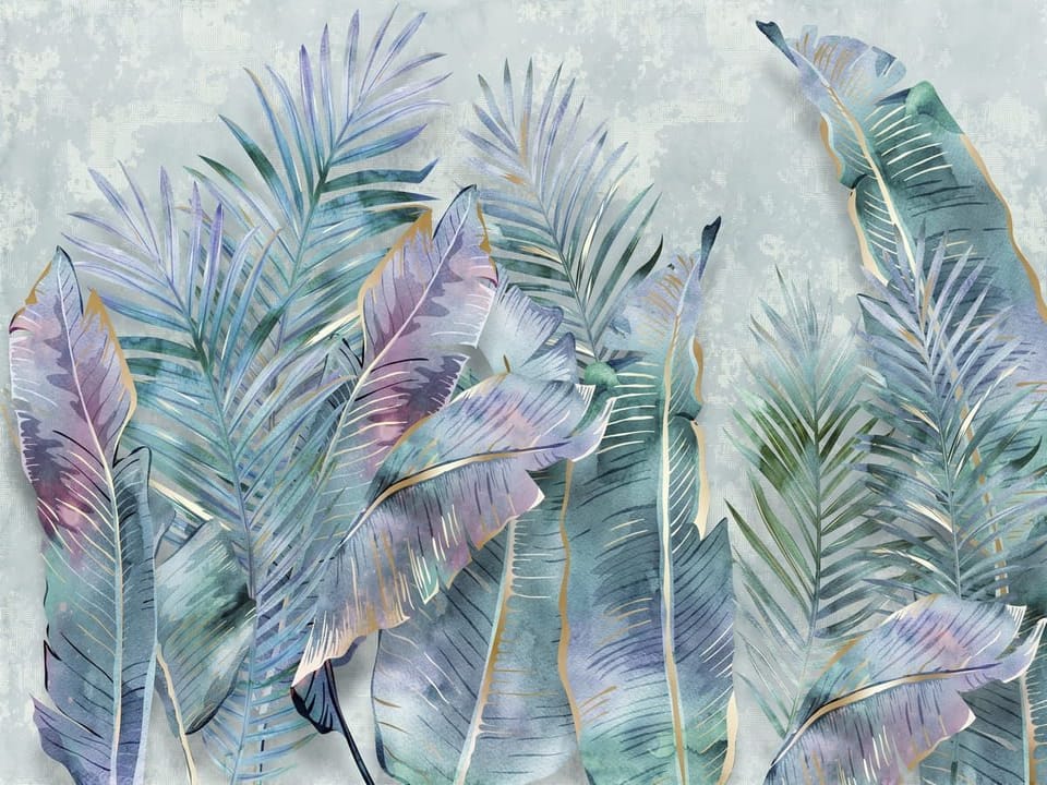 Fototapeta Kolorowe liście tropikalne