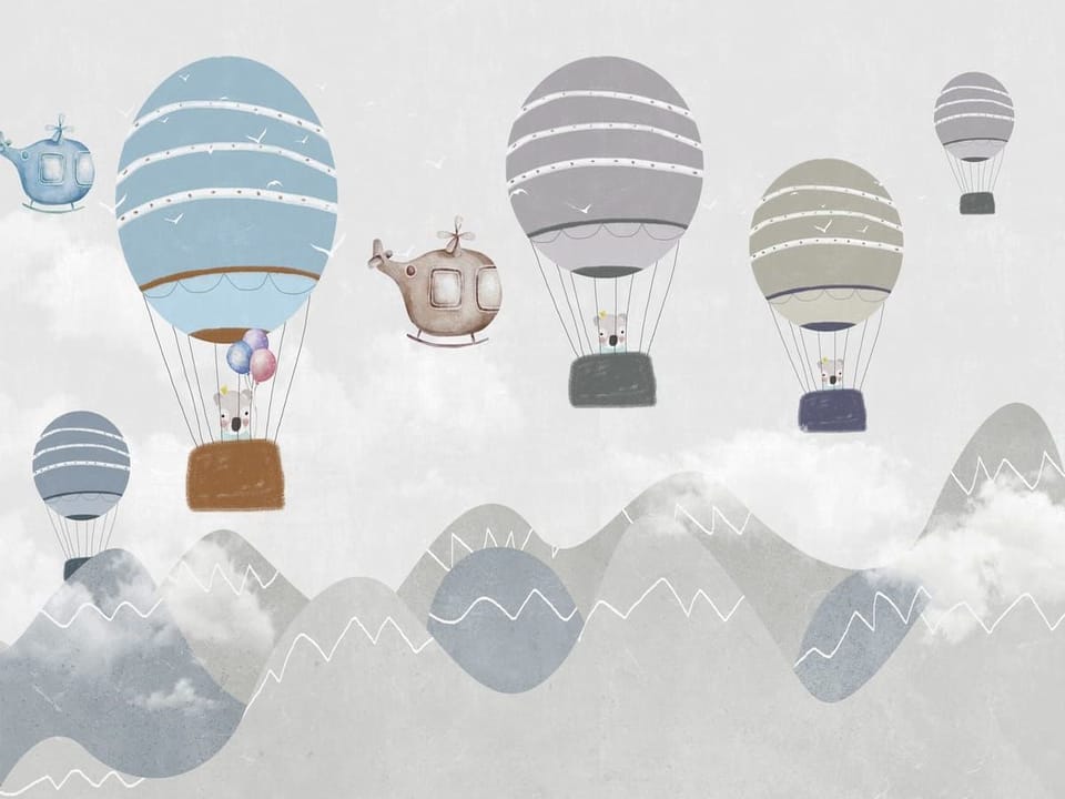 Fototapeta Balony nad Górami