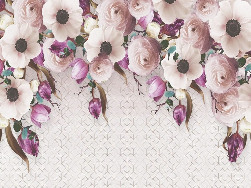 Fototapeta Kwiaty w pastelowych kolorach