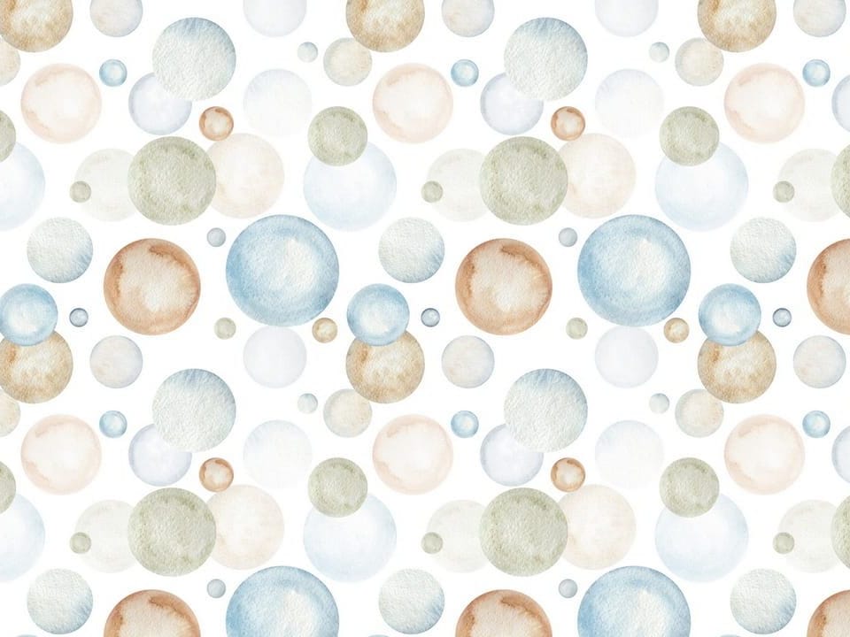 Fototapeta Kolorowe okręgi na białym tle