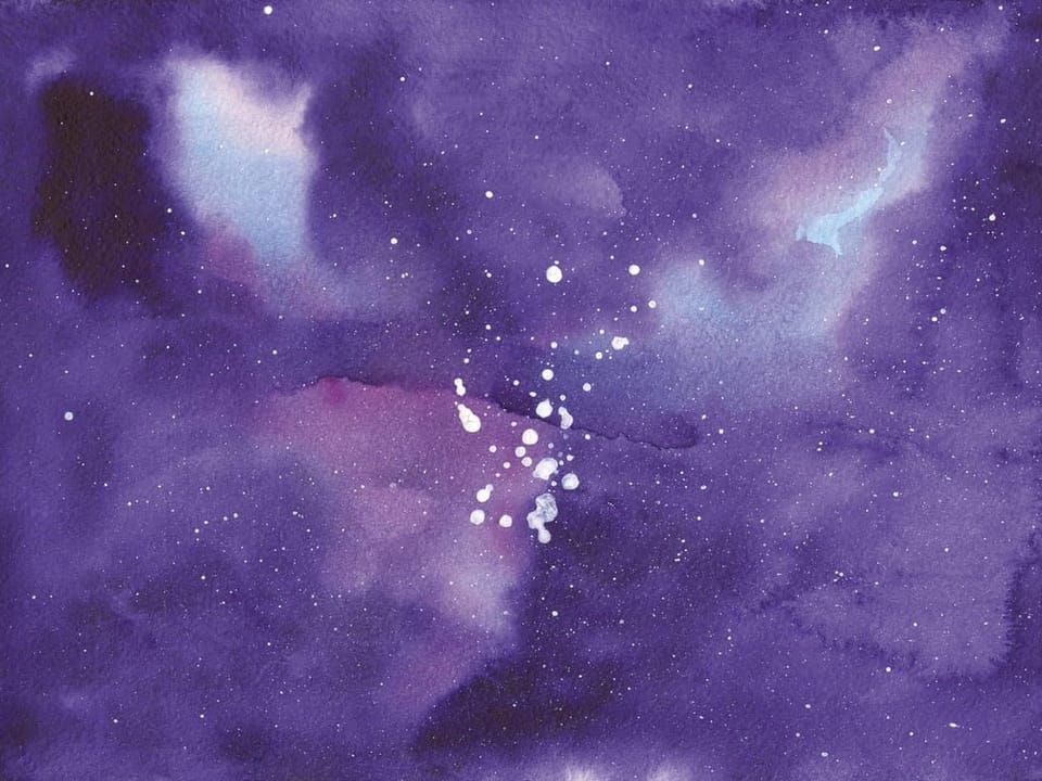 Fototapeta Abstrakcyjna Kosmiczna Akwarela