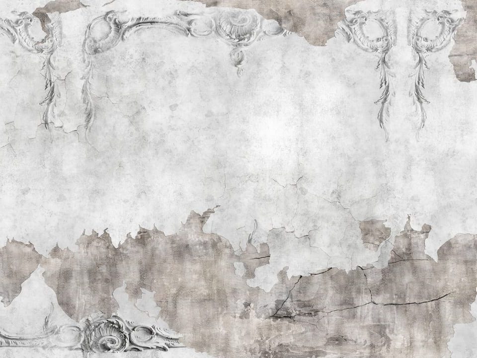 Fototapeta Stara ściana z ornamentami
