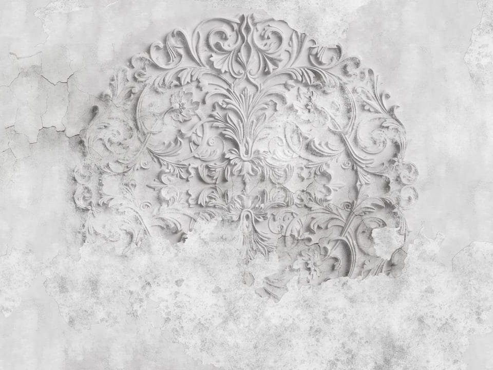 Fototapeta Ornamenty roślinne na ścianie