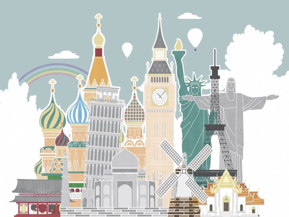 Fototapeta Ikoniczne budowle świata