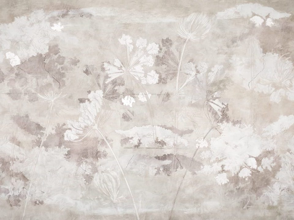 Fototapeta Delikatne kwiaty na jasnym tle