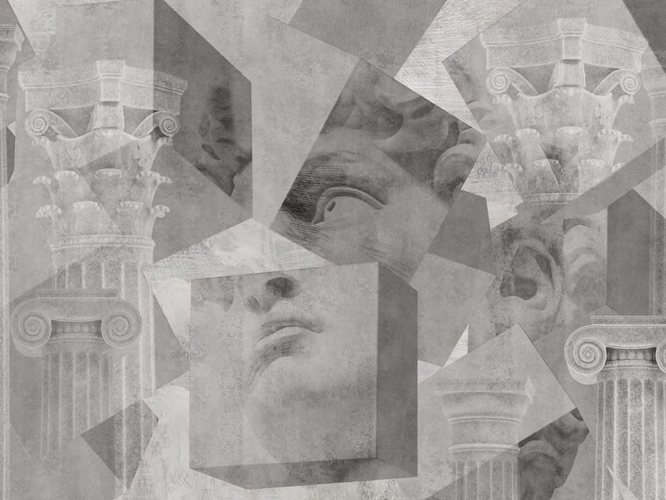 Fototapeta Klasyczne kolumny i rzeźby