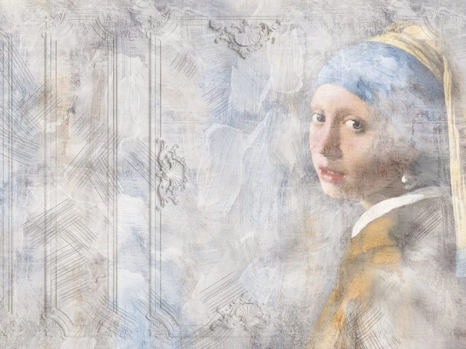 Fototapeta Portret kobiety z perłą