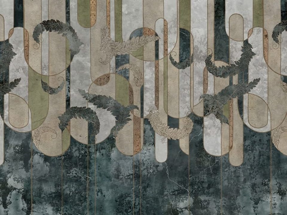 Fototapeta Abstrakcyjne wzory z liśćmi