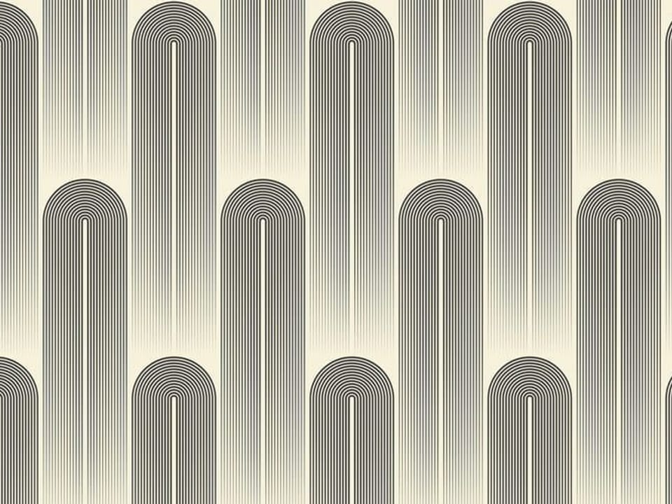 Fototapeta Symetryczne łuki na jasnym tle