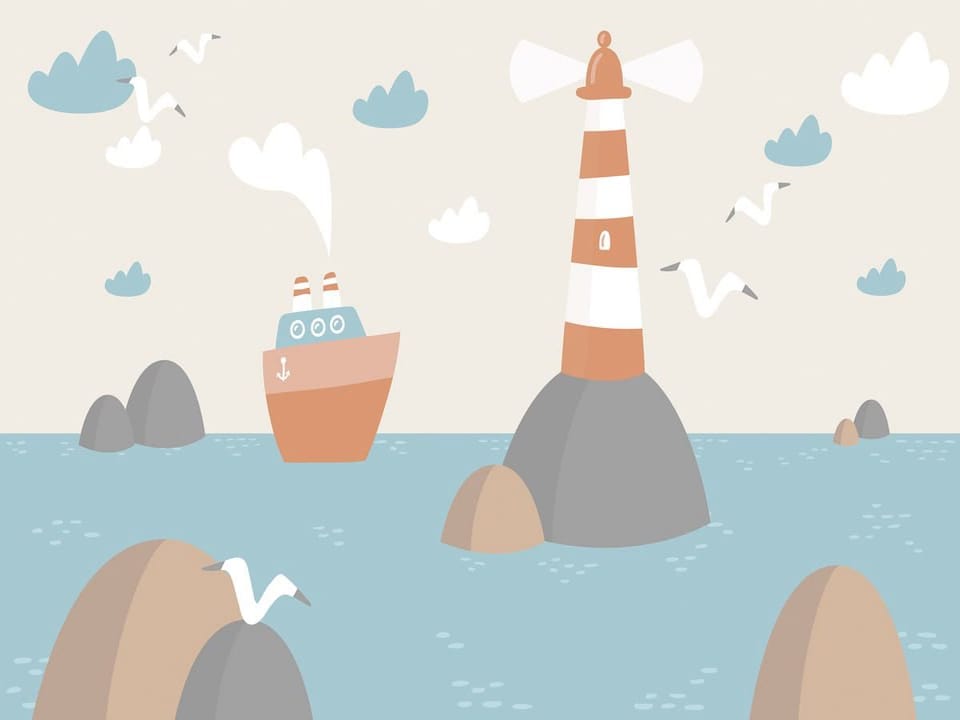 Fototapeta Latarnia morska i morze