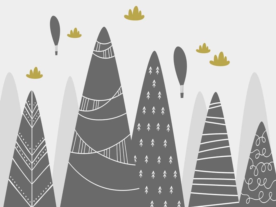 Fototapeta Góry dziecięce z balonami