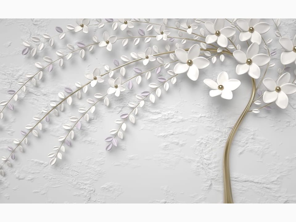 Fototapeta Gałęzie z kwiatami 3D