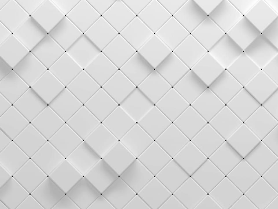 Fototapeta Biała ściana z geometrycznym wzorem