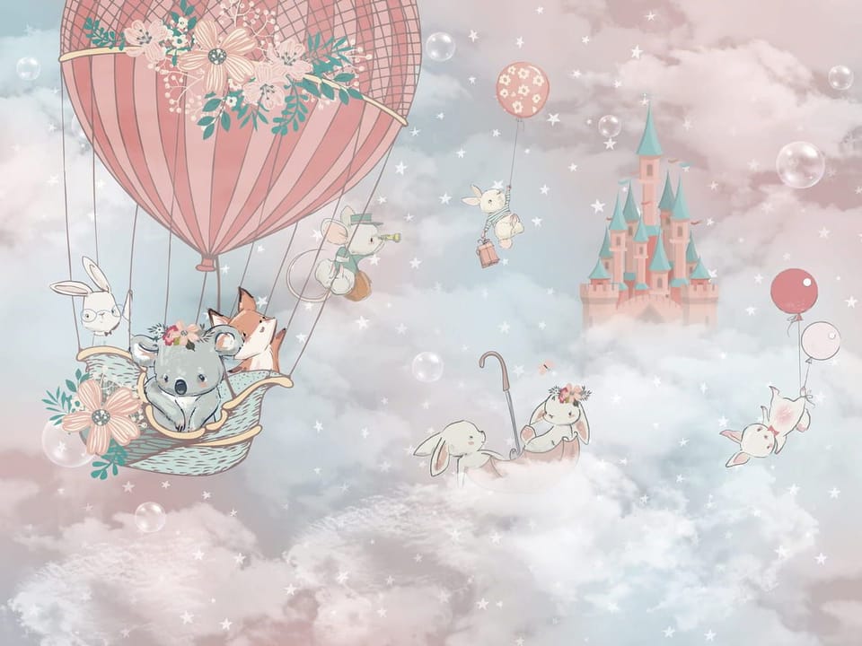 Fototapeta Balonowe Zwierzęta w Chmurach