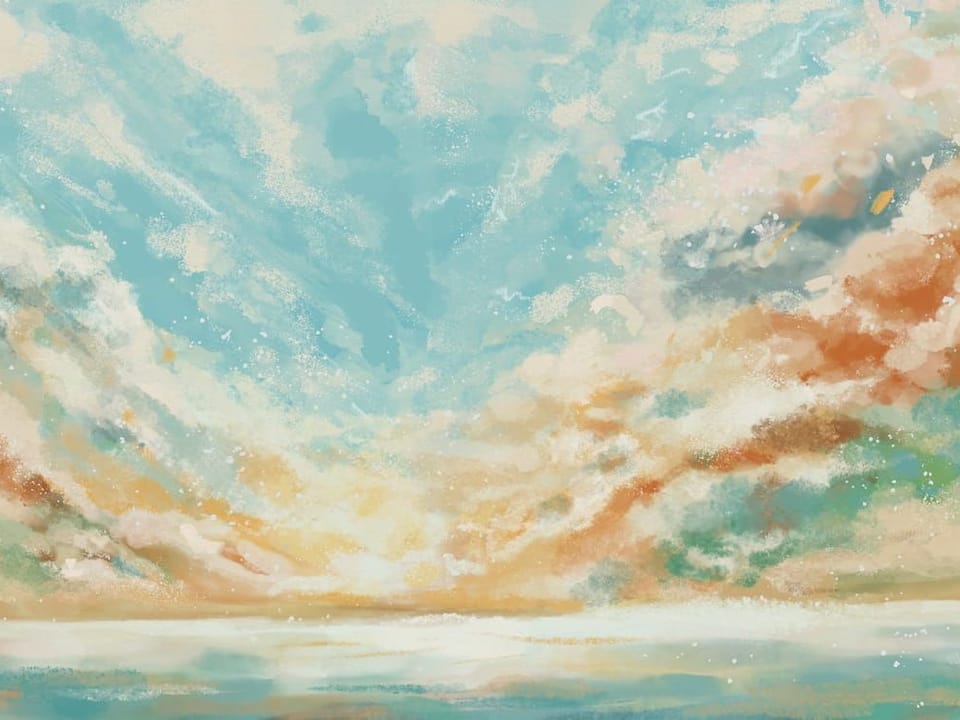 Fototapeta Abstrakcyjne niebo z chmurami