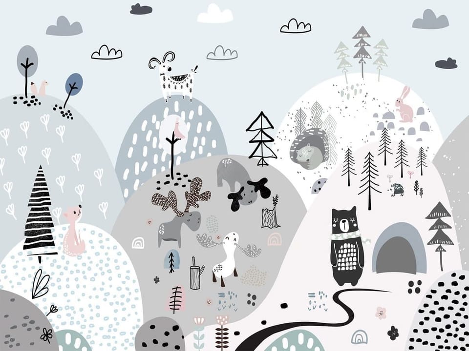 Fototapeta Krajobraz górski dla dzieci