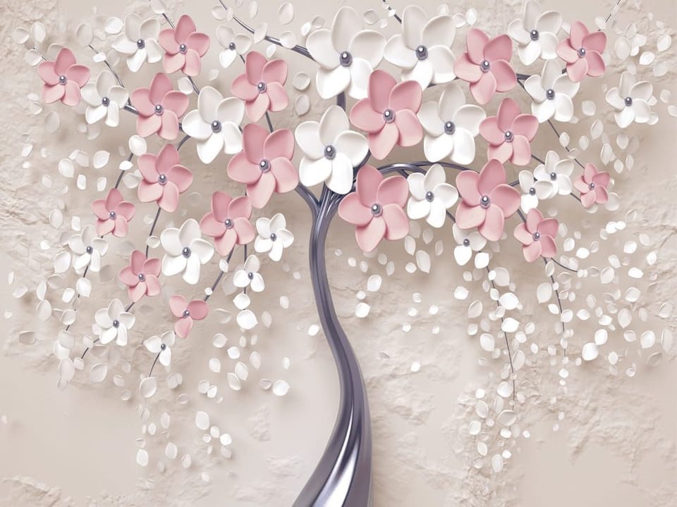 Fototapeta Drzewo z różowymi kwiatami