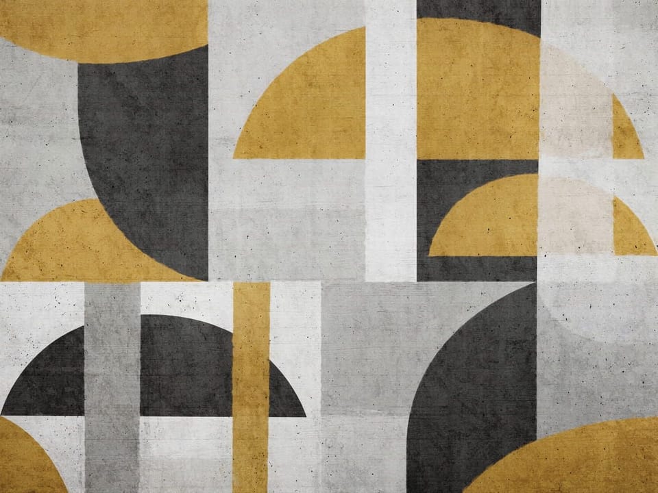 Fototapeta Geometryczne półkola i prostokąty