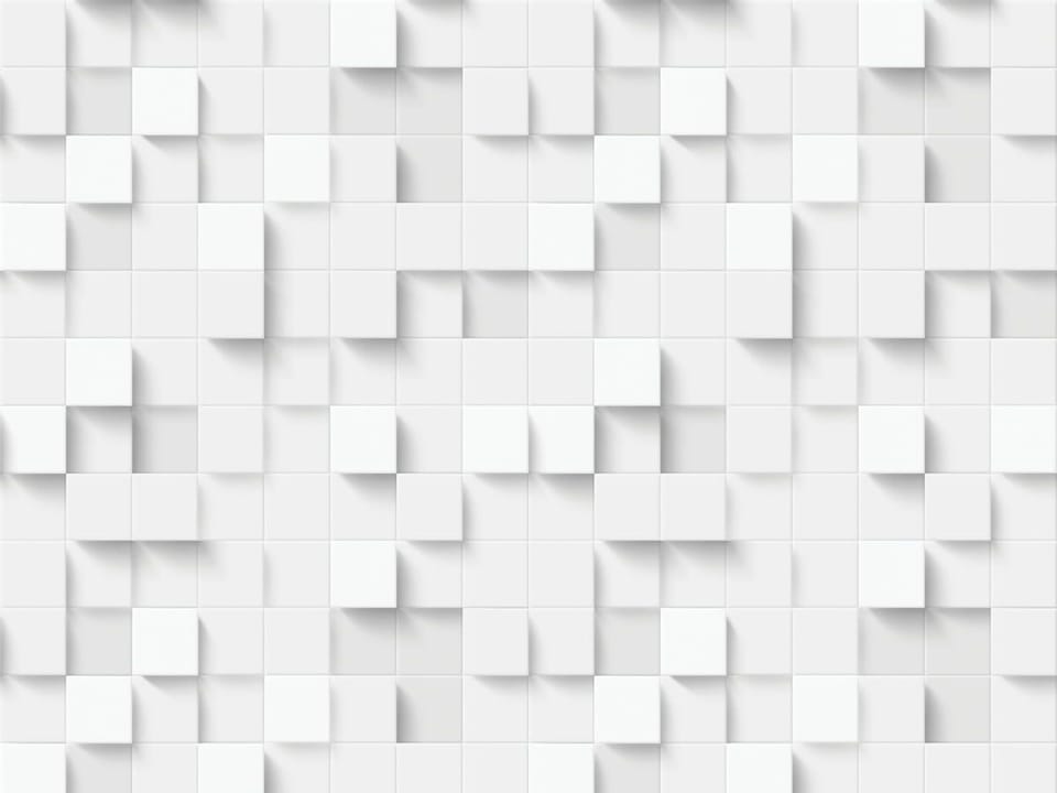 Fototapeta Geometryczne białe kwadraty 3D