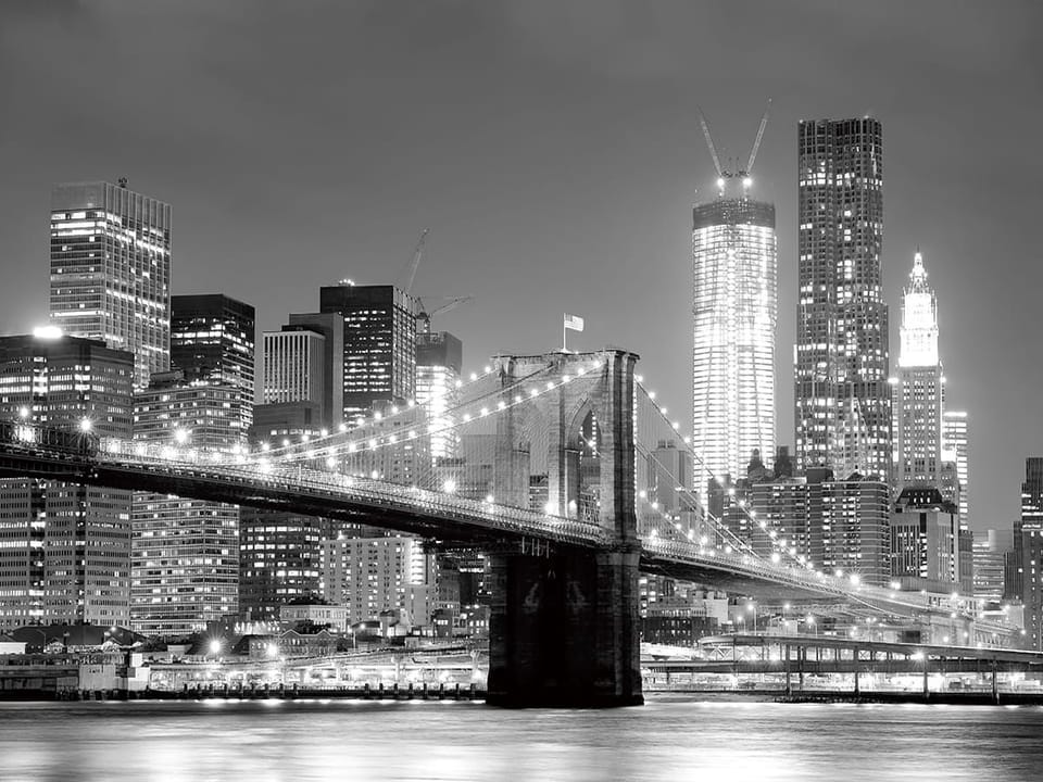 Fototapeta Most nad rzeką nocą