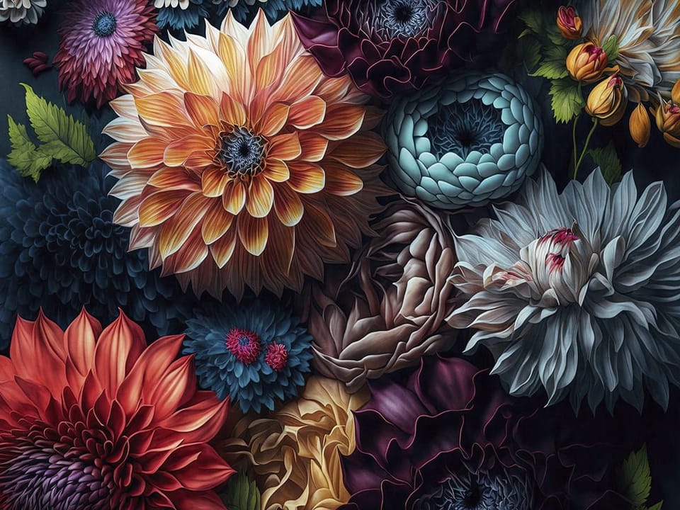 Fototapeta Egzotyczne kwiaty w zbliżeniu