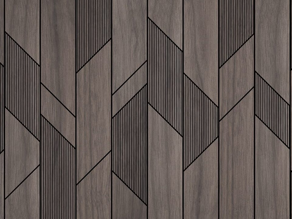 Fototapeta Geometryczne wzory na drewnie