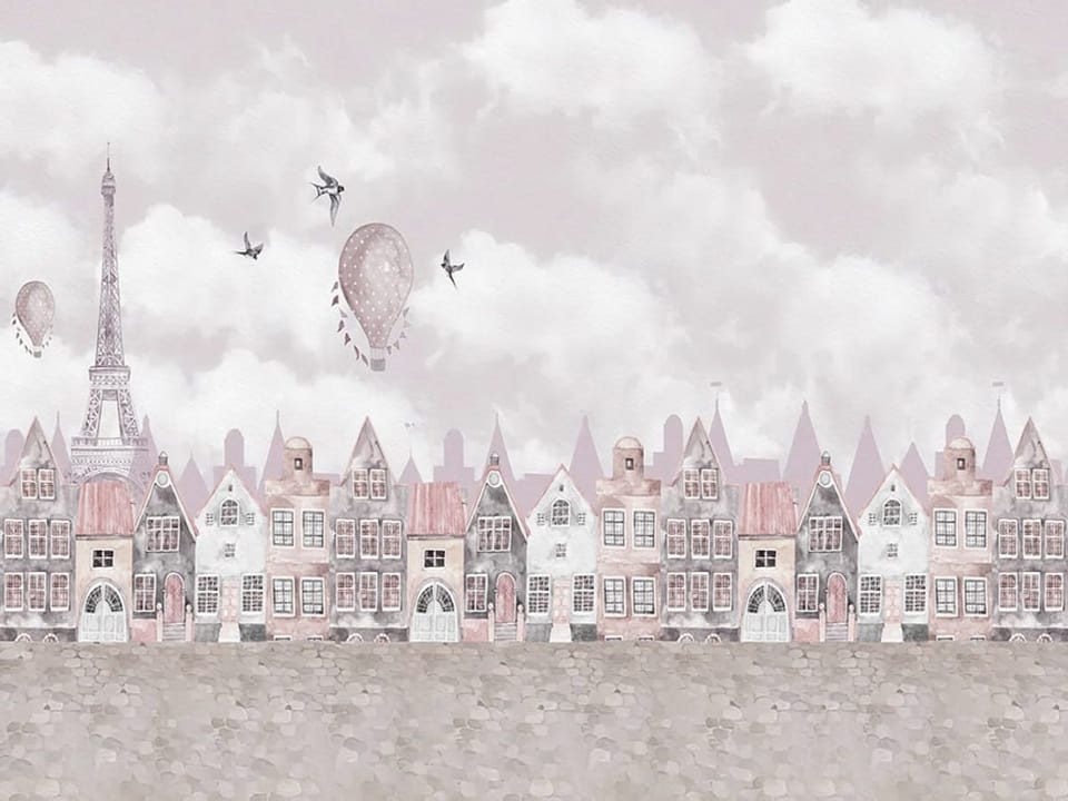 Fototapeta Kamienice z Czerwonymi Dachami