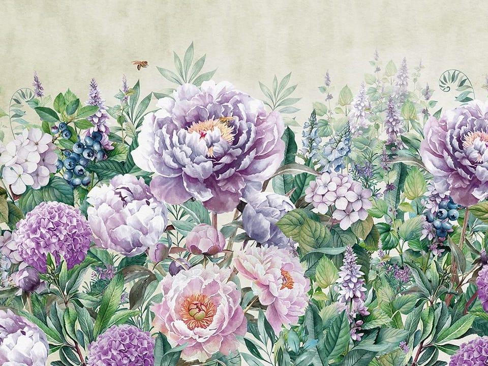 Fototapeta Piwonie w Ogrodzie