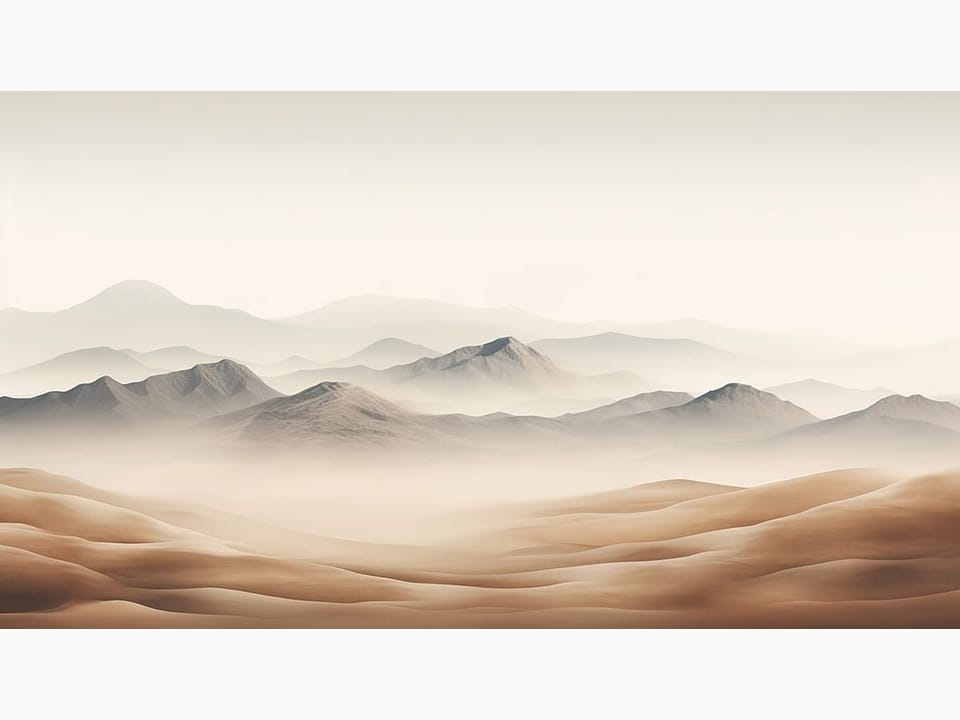 Fototapeta Górzysty krajobraz z wydmami