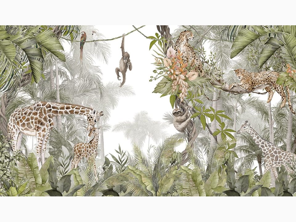 Fototapeta Zwierzęta w tropikalnym lesie