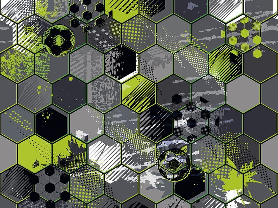 Fototapeta Sportowy wzór z sześciokątów