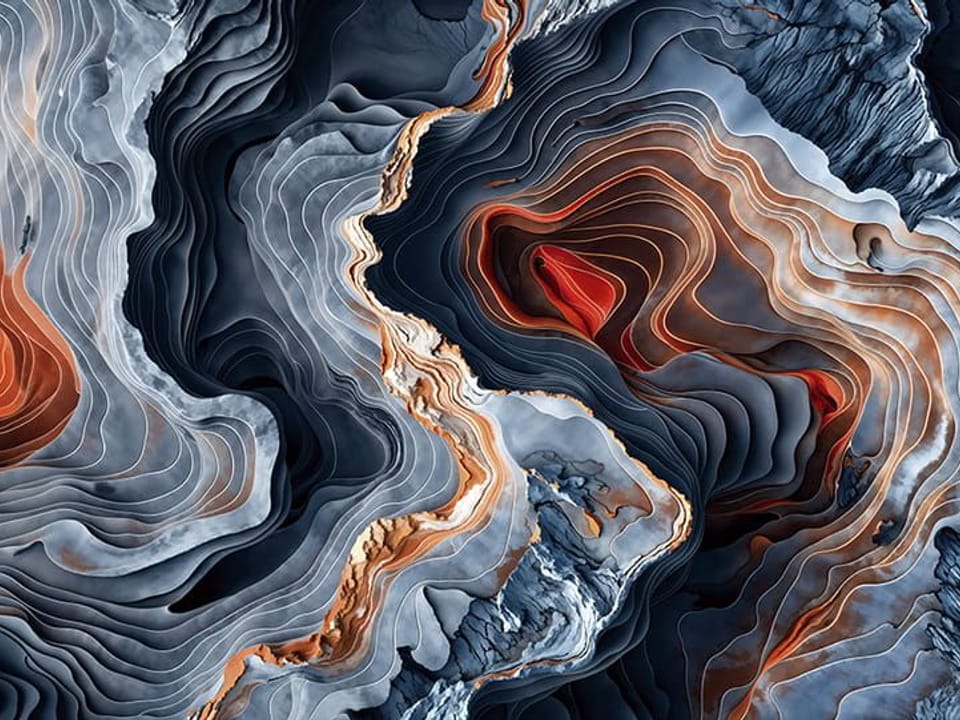 Fototapeta Abstrakcyjne Fale w 3D