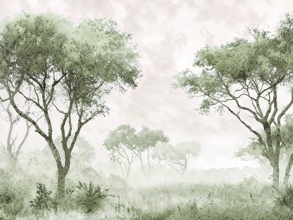 Fototapeta Drzewa z Ozdobnymi Wzorami