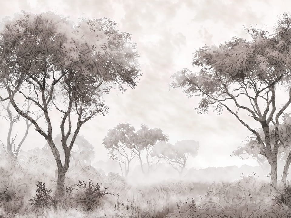 Fototapeta Drzewa z ozdobnymi wzorami